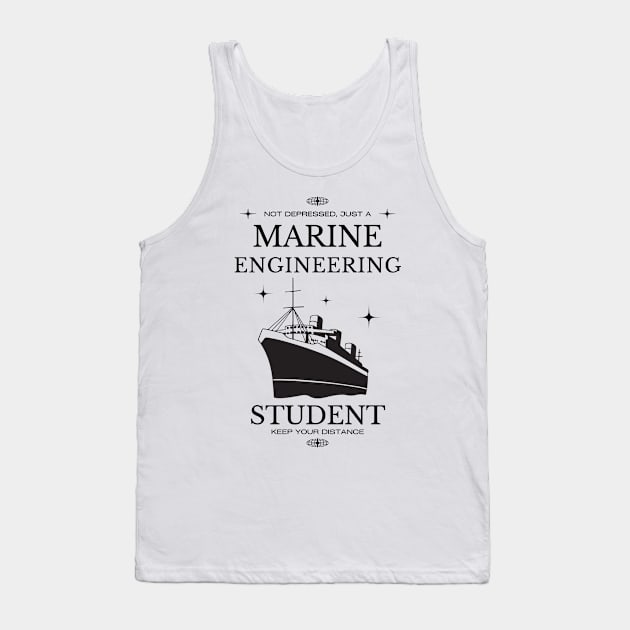 Marine Engineering - White Version - Engineers Tank Top by Millusti